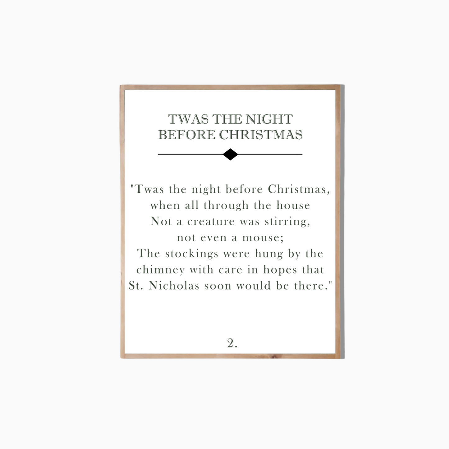 Night Before Christmas Sign