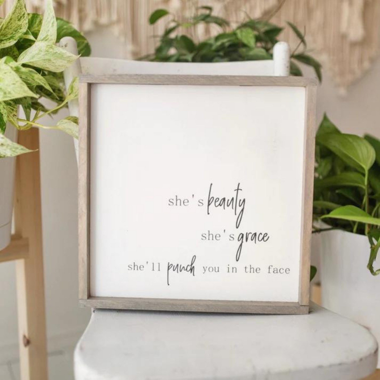 Beauty, grace sign