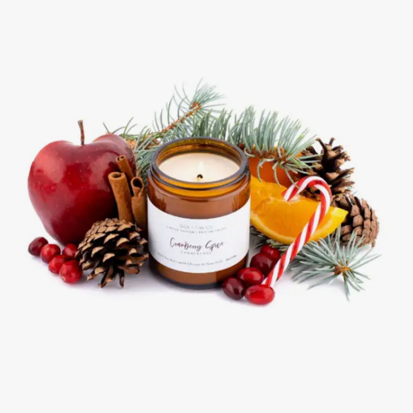 Cranberry Spice Holiday Soy Candle