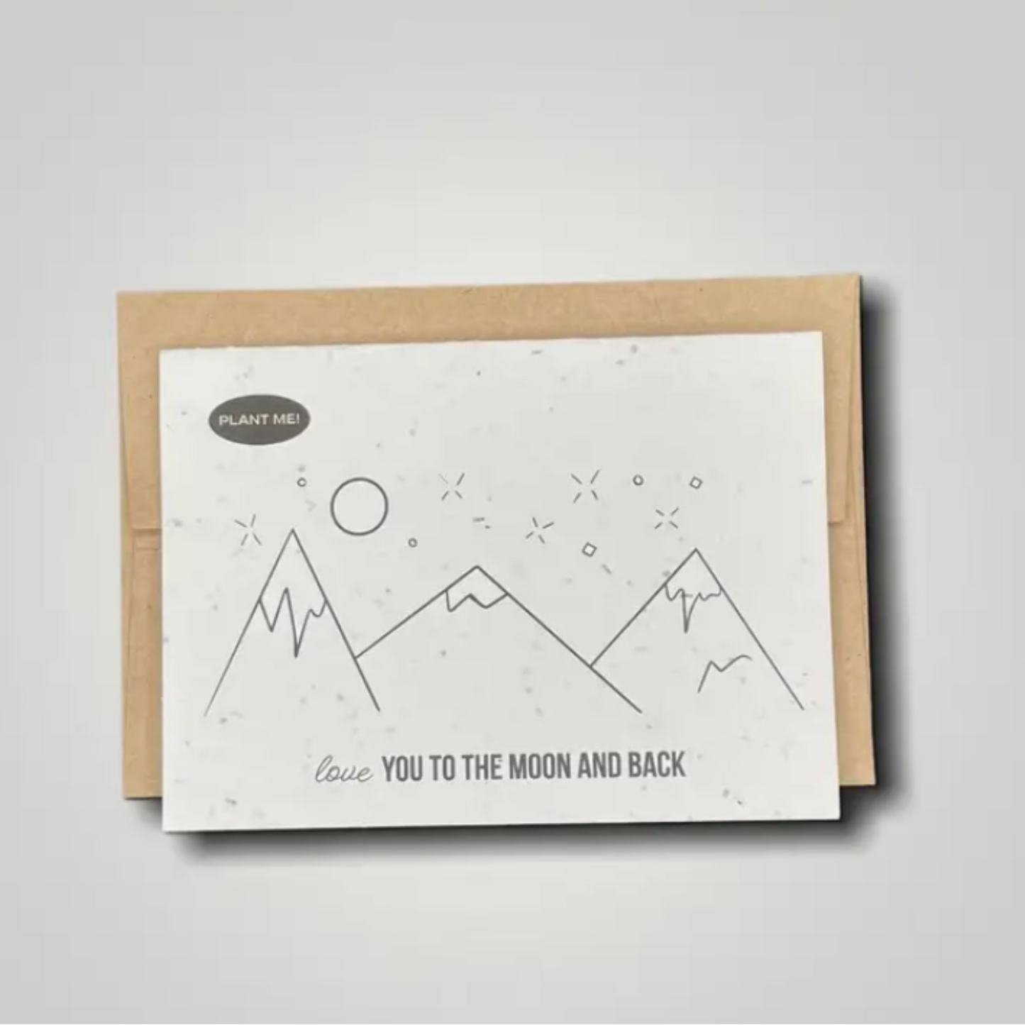 Love You to the Moon & Back Plantable Greeting Card