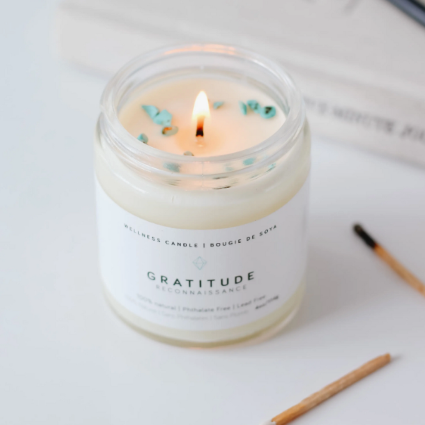 Gratitude Crystal Soy Candle